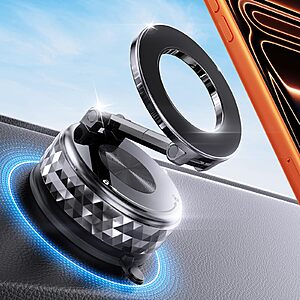 Meifigno Magsafe Suction Mount Metal Car Phone Holder