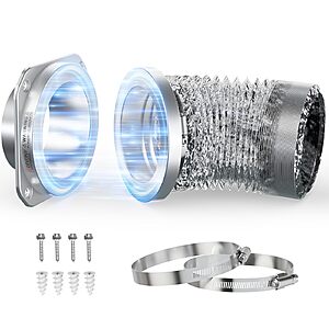 JEEVONY Magnetic Coupling Airtight Seal Dryer Vent Connector Kit $22.35 + Free S&H