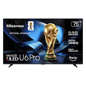 Costco Members: 75" Hisense 75U65SFC Pro 4K ULED Mini-LED Smart TV + 5-Yr Warranty $800 + Free S&H