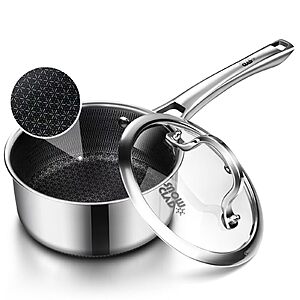 SNOWCLAD 1.5 Quart Hybrid Nonstick Saucepan w/ Lid