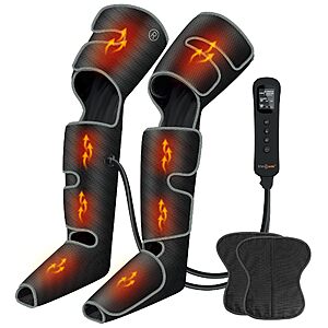 SHINE WELL Air Compression Leg Massager w/ Heat $65 + Free S&H