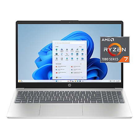 Walmart+: HP Laptop 15: 15.6" FHD IPS Touch, Ryzen 7 7730U, 16GB DDDR4, 512GB SSD $399