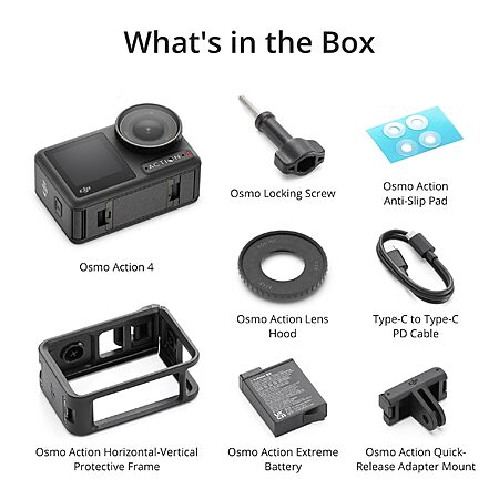 DJI Osmo Action 4 Essential Combo, 4K/120fps Waterproof Action Camera with a 1/1.3-Inch Sensor, Stunning Low-Light Imaging,10-bit & D-Log M Color Performance, Long-Lasting 160 Mins, Outdoor Camera - Image 3