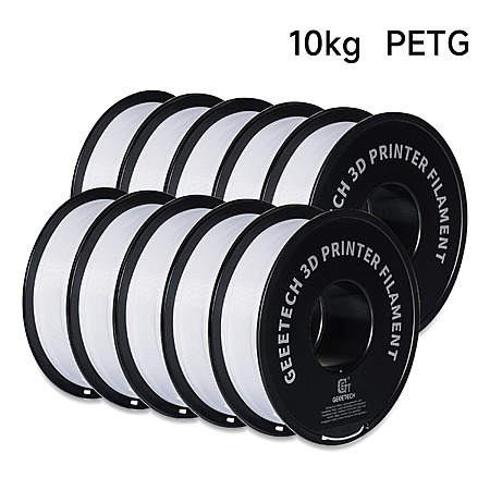 GEEETECH 10kg PETG/PLA/ABS+ 3D Printer Filament 1.75mm Spool 10 Rolls + F/S $64