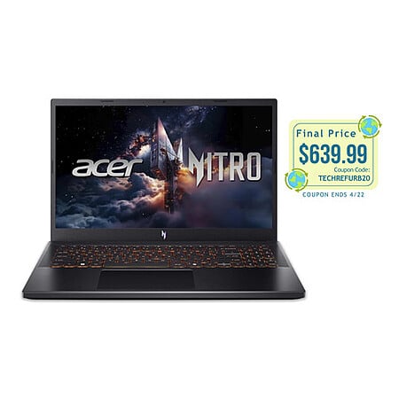 Acer Nitro V (Cert. Refurb): 15.6” FHD IPS 165Hz, i5-13420H, RTX 5050, 16GB DDR4, 512GB SSD $639.99