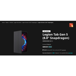 Legion Tab Gen 5 (8.8" Snapdragon) $700