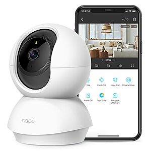 TP-Link Tapo 2K Pan Tilt Security Camera C210 $19.98