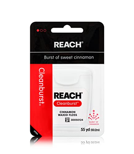 55-Yards Reach Waxed Dental Floss (Cinnamon, Mint or Unflavored) $0.97