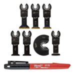 7-Pc Milwaukee Oscillating Multi-Tool Blade Kit + Inkzall Jobsite Permanent Marker $29 + Free Shipping