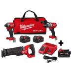 Milwaukee M18 FUEL Brushless Cordless Combo Kit (3-Tool) with Free 5.0Ah Battery -- $499 (Kit Hackable in store to $384)