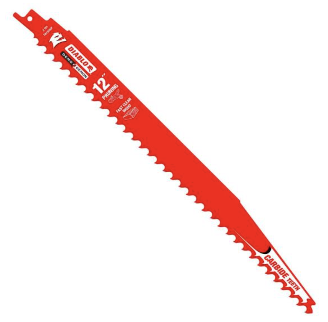 DIABLO 12 in. Carbide Pruning and Clean Wood Cutting Reciprocating Saw Blade (2 Pack) -- $11.97 --  (Various 9" Options Available)
