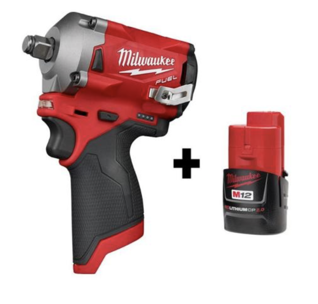 *Limited Stock* M12 FUEL Brushless Cordless Stubby 1/2 in. Impact Wrench with M12 2.0Ah Battery $179