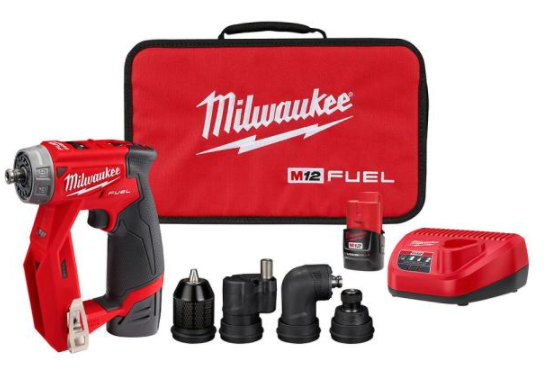 Hackable: M12 FUEL Brushless-Cordless-4-in-1-Installation Driver Kit with two 2ah batteries ($150)