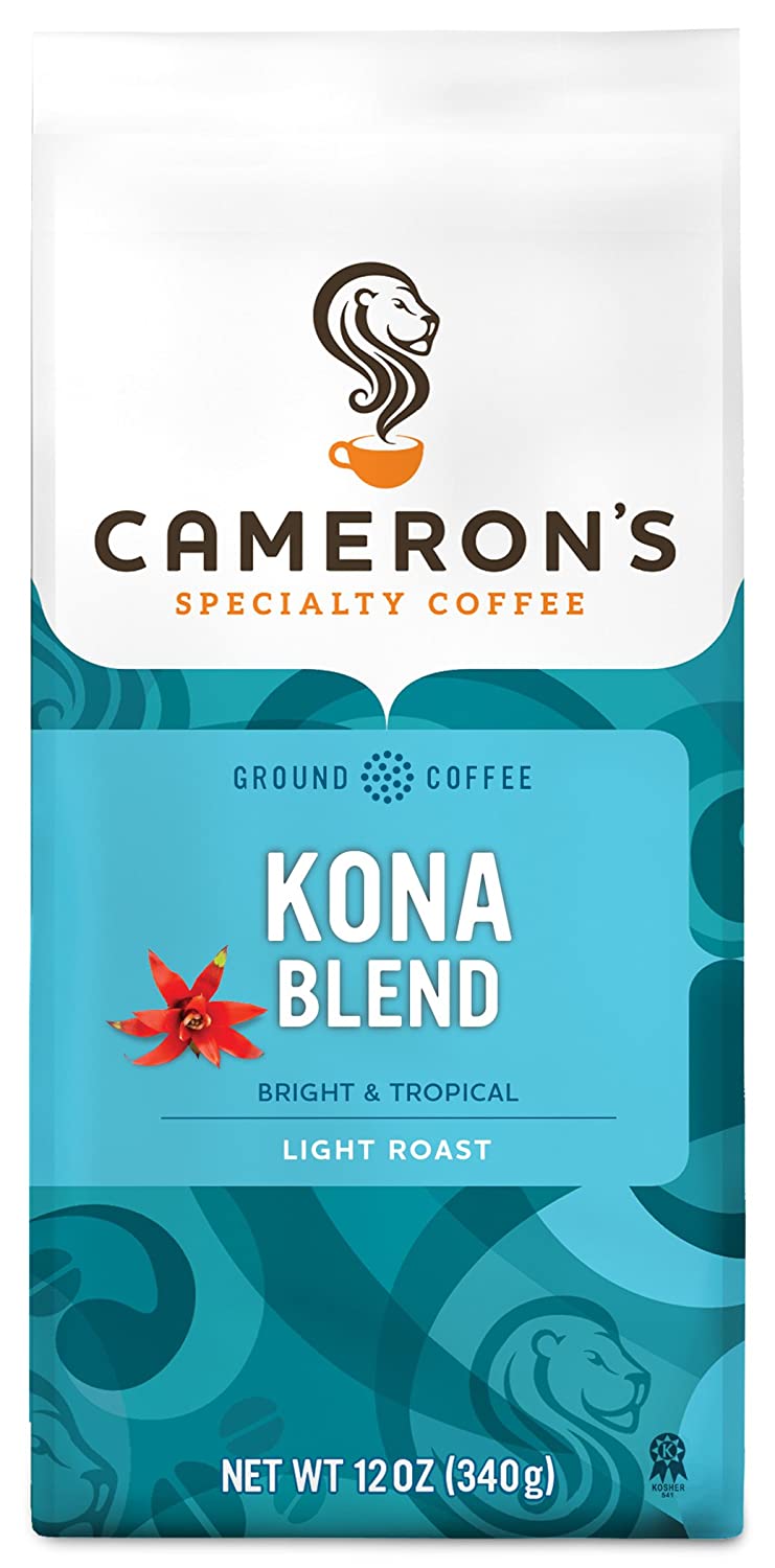 Cameron's Coffee Roasted Ground Coffee Bag, Kona Blend, 12 Ounce as low as $3.73 after AC and with S&S Free Delivery $5.46