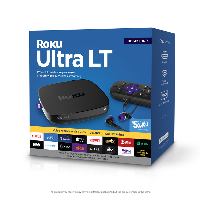 Roku Ultra LT HD/4K/HDR Streaming Media Player $35 Walmart EXTREME YMMV / B&M - $35