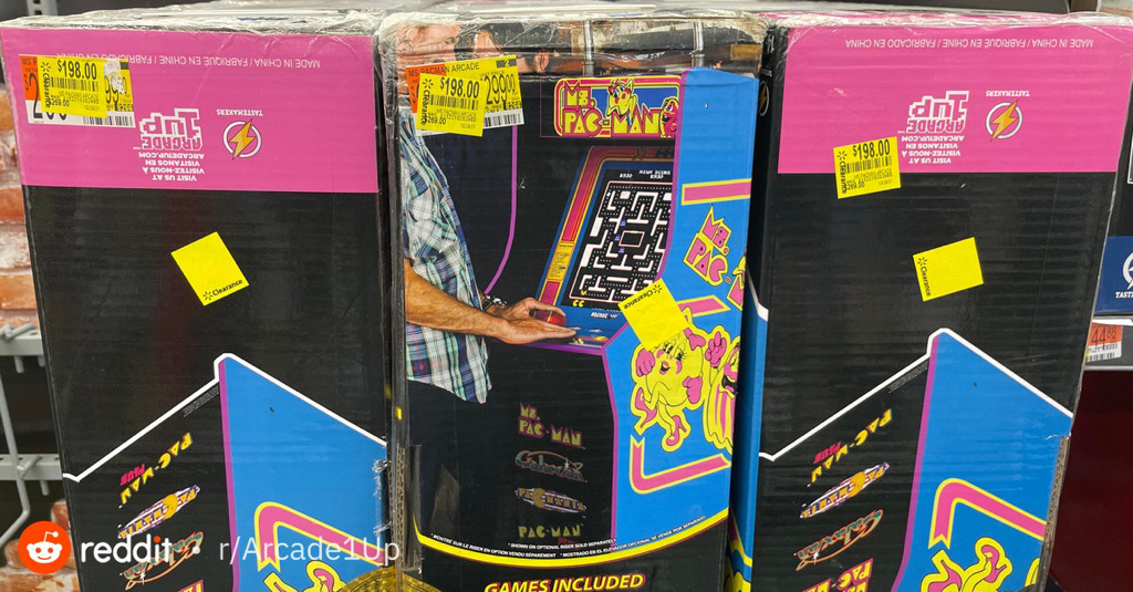 Ms Pac-Man Arcade1up with no riser  - $198.00