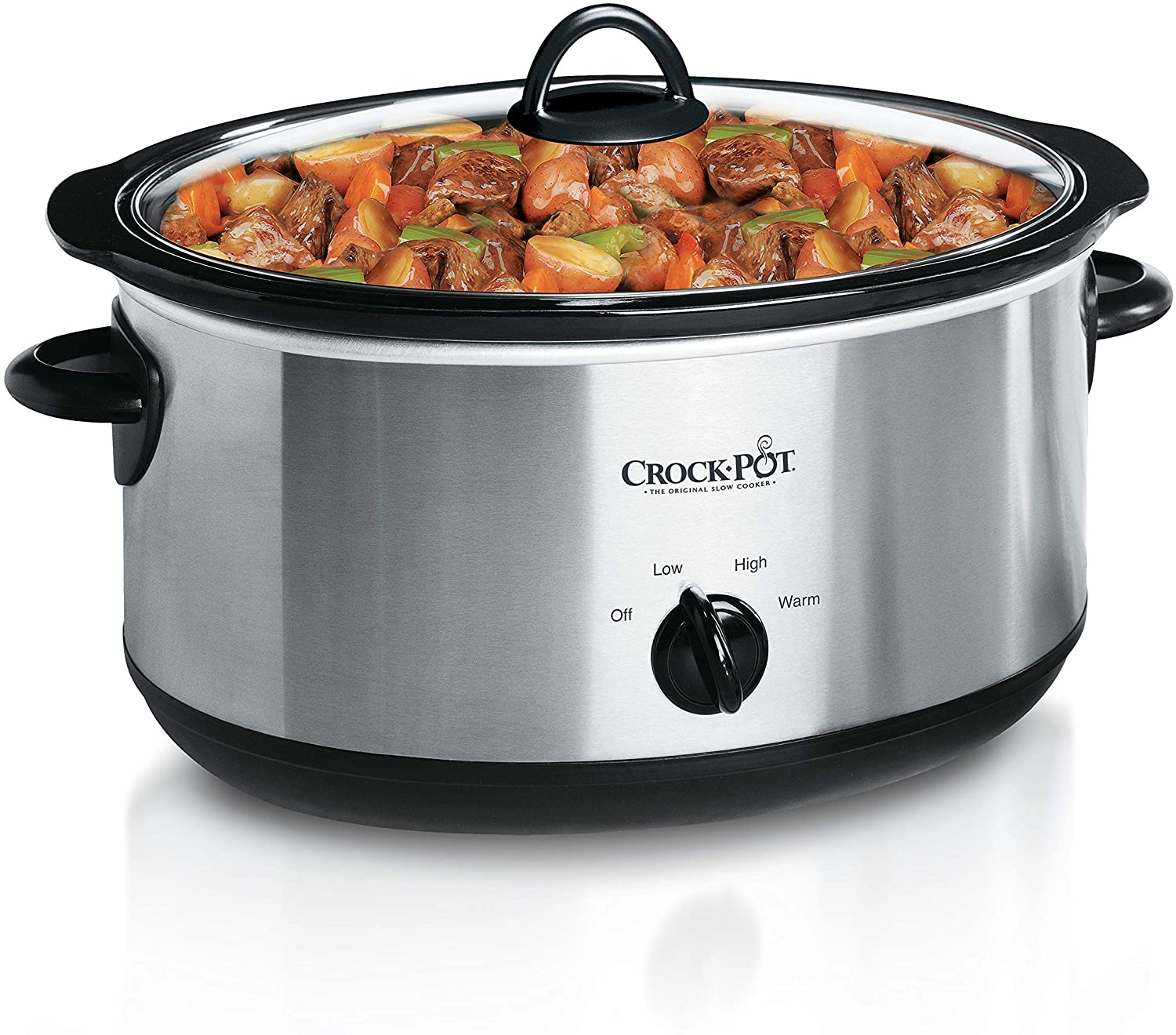 Crock-Pot 7-Quart Stainless Steel Oval Manual Slow Cooker $24.99 @Amazon