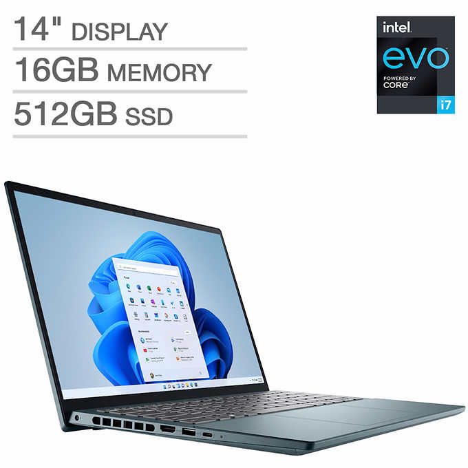 Dell Inspiron Plus 14" Laptop 12th Gen i7-12700H 16GB DDR5 4800MHz RAM 2240 x 1400 512GB NVMe M.2 $899.99