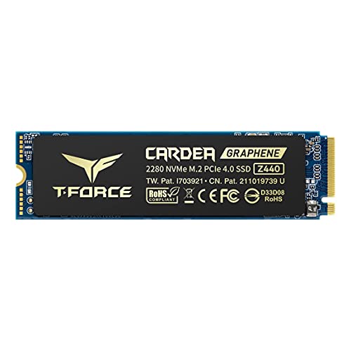 TEAMGROUP T-Force CARDEA Zero Z440 1TB DRAM SLC Cache, 3D TLC NAND, NVMe PCIe Gen4 M.2 2280 Gaming SSD R/W 5,000/4,400 MB/s TM8FP7001T0C311 $98 $97.99