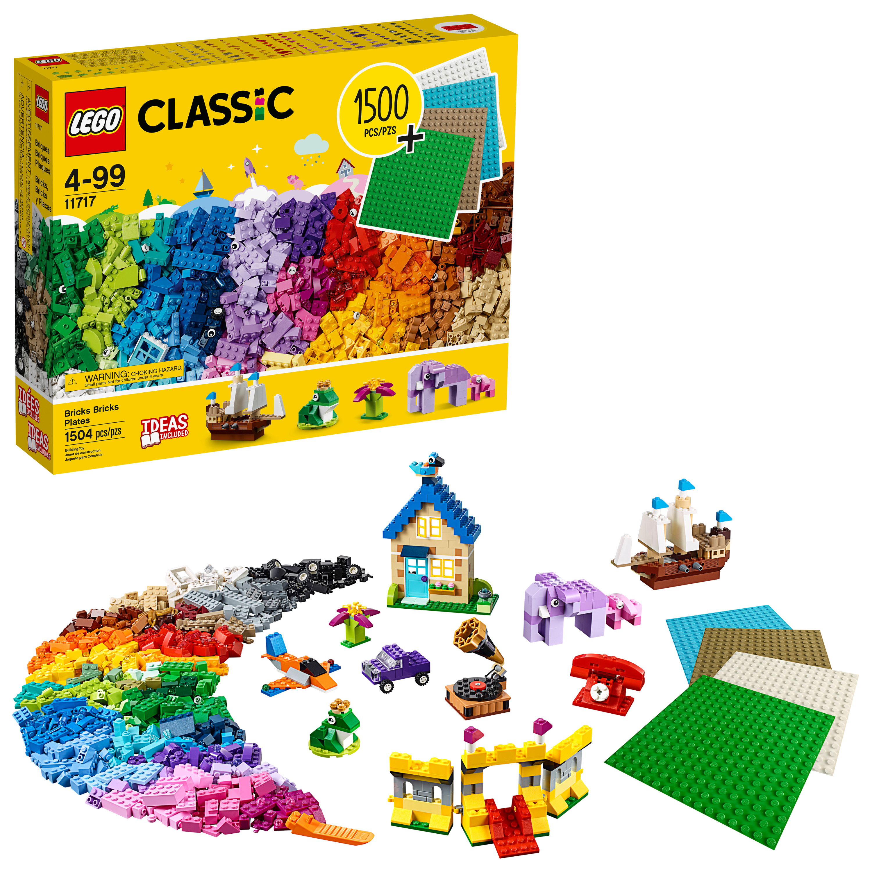 LEGO Classic Bricks Bricks Plates 11717 Building Toy (1504 Pieces) $49.97