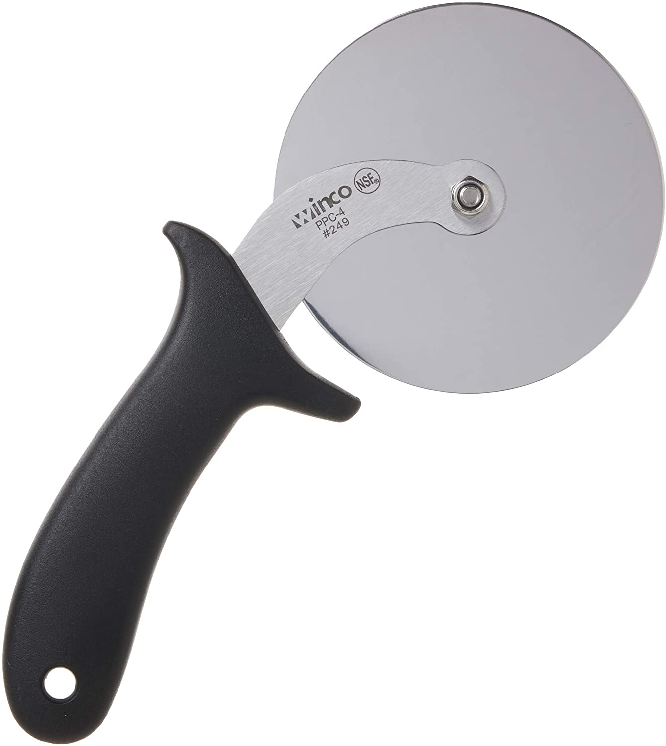 Winco Winware Pizza Cutter 4-Inch Blade with Handle - Stainless Steel $4.54