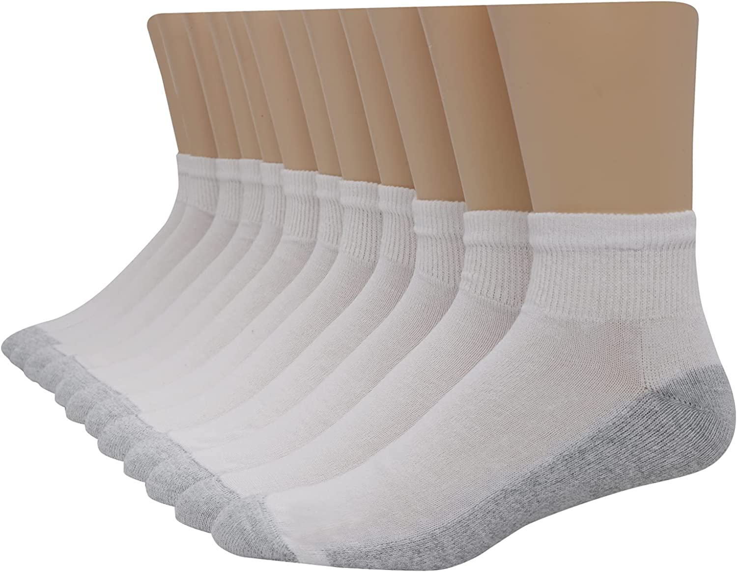 Hanes Men's FreshIQ Odor Protection With Cushioned Foot Bottom Ankle Socks, 12-Pack $9.60