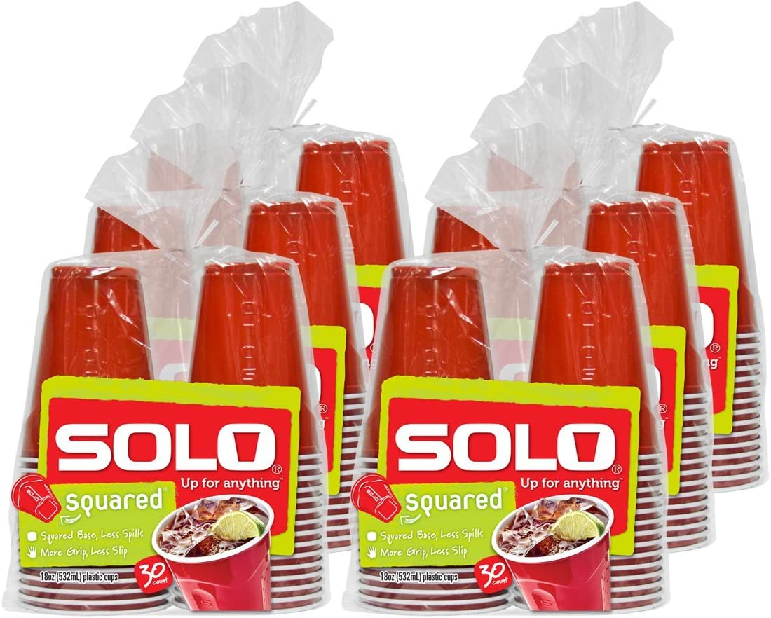 SOLO Cup Company Red Plastic Cups - 18oz (6-packs of 30ct) $13.27