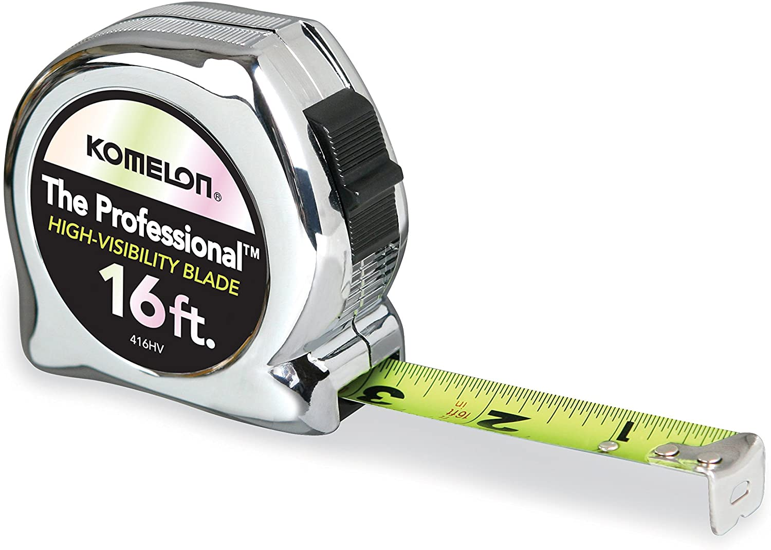 Komelon 416HV High-Visibility Professional Tape Measure (Chrome) 16-Feet by 3/4-Inch $7.98