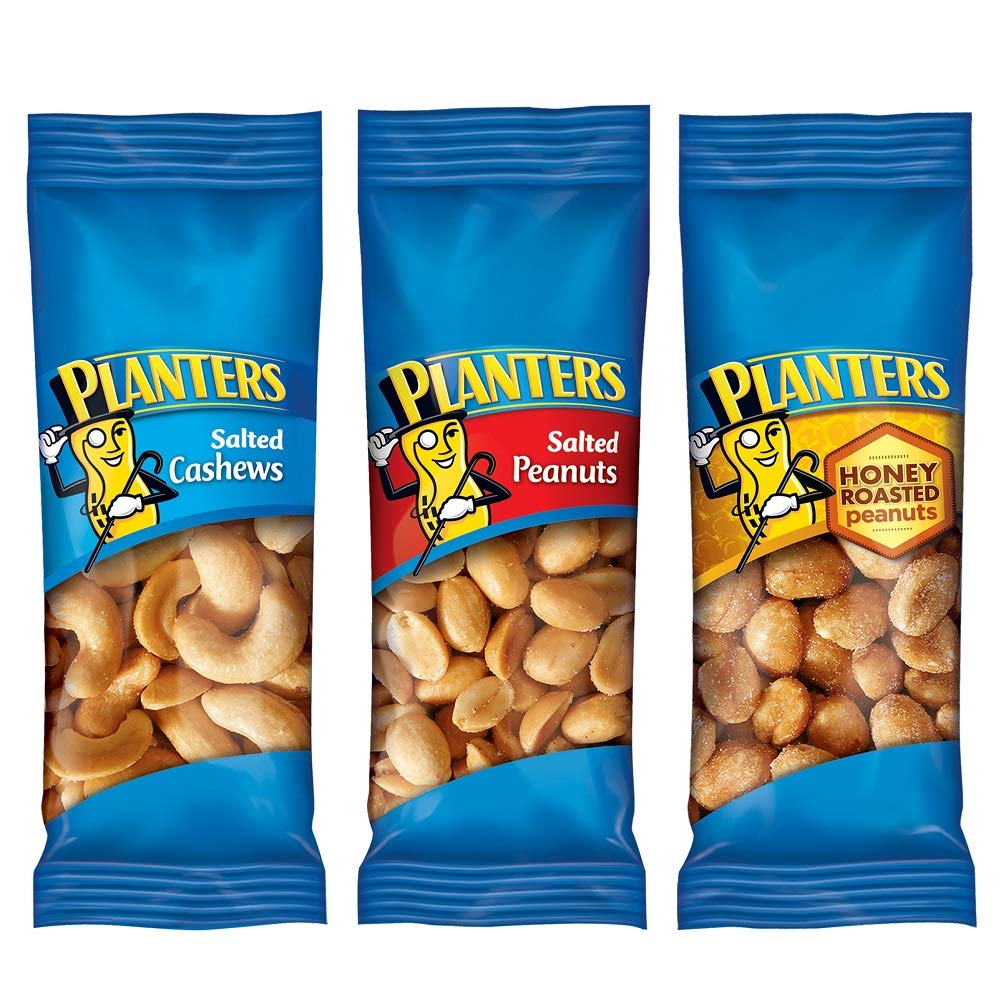Planters Nuts Cashews and Peanuts Variety Pack Snack Nuts (36 Count - 61.49 Oz total) $14.72