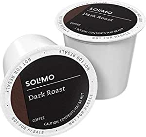 100 Ct. Solimo Dark Roast Coffee Pods (Compatible with Keurig 2.0 K-Cup Brewers) $23.93