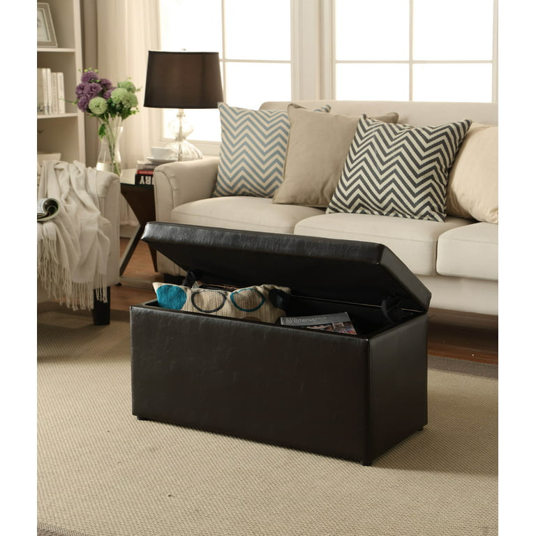Better Homes & Gardens 30-inch Hinged Storage Ottoman - Brown, Black or Sand $54.55