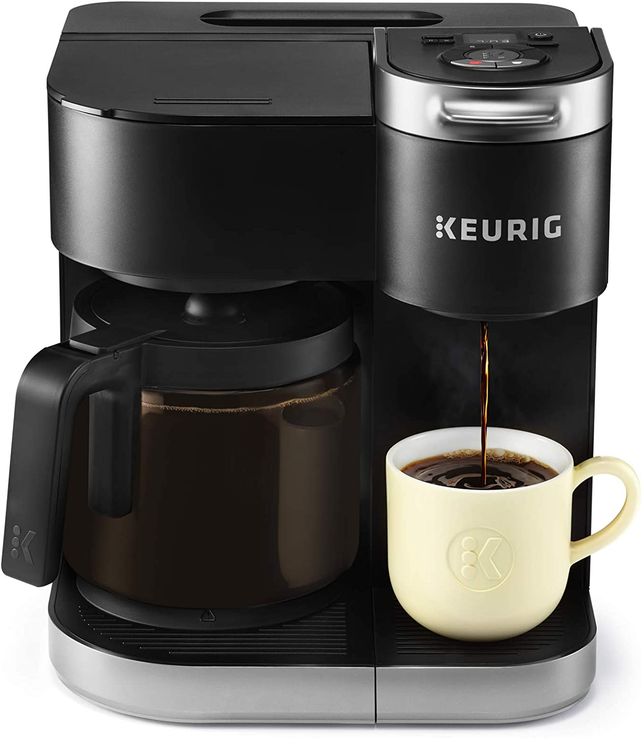 Keurig K-Duo Coffee Maker - Single Serve and 12-Cup Carafe Drip Coffee Brewer (Black) $139.99