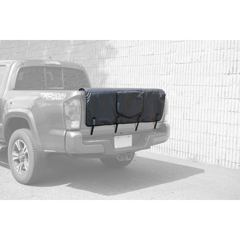 Bike Shop Padded Waterproof Tailgate Cover (Black) - 2" extra-wide Velcro straps for 5 bikes $44.51