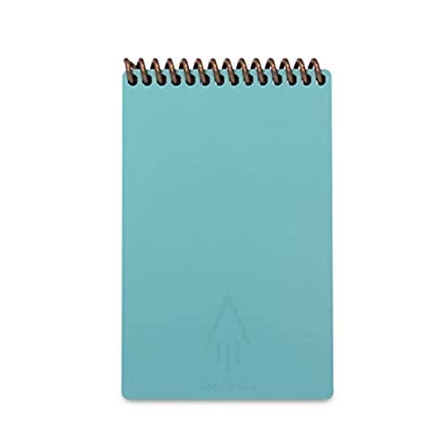 Rocketbook Smart Reusable Notebook - Mini Size (3.5" x 5.5") with 1 Pilot Frixion Pen & 1 Microfiber Cloth Included (Neptune Teal Cover) $9.99