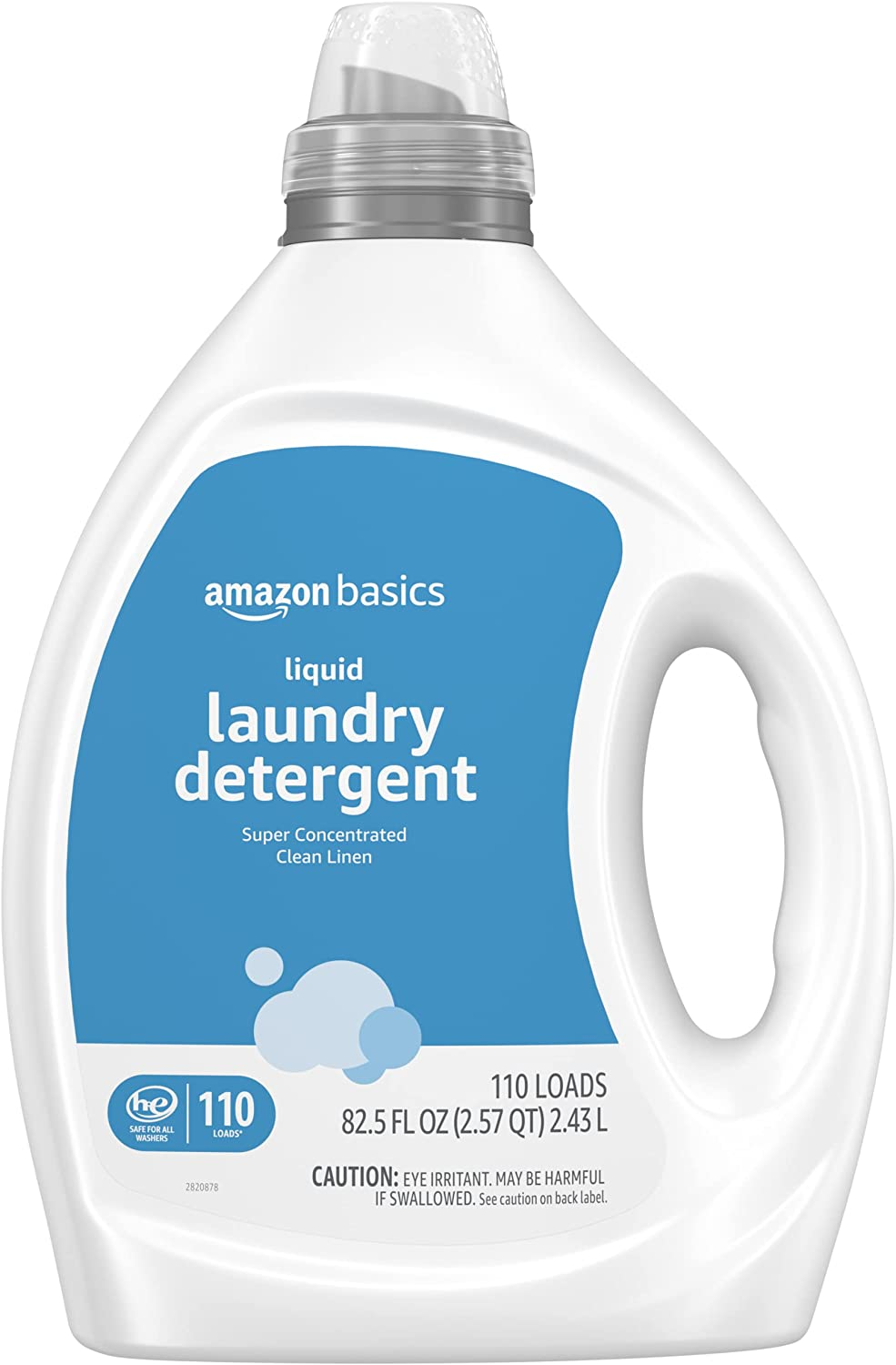 110 loads/82.5 Fl Oz Amazon Basics Concentrated Liquid Laundry