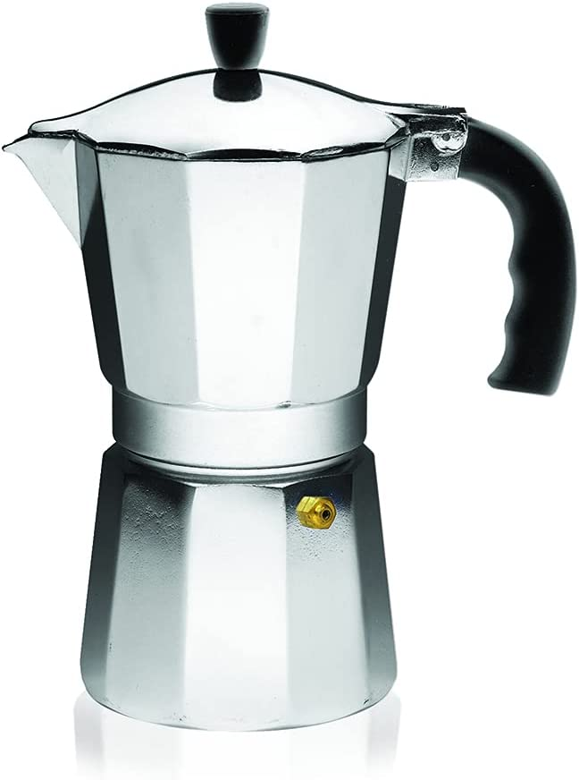 IMUSA 3Cup Aluminum Espresso Stovetop Coffeemaker (Silver)