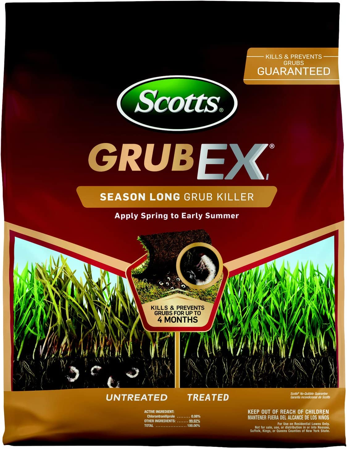 14.35 lb Scotts GrubEx1 Season Long Grub Killer: Treats 5,000 sq. ft. $20.65