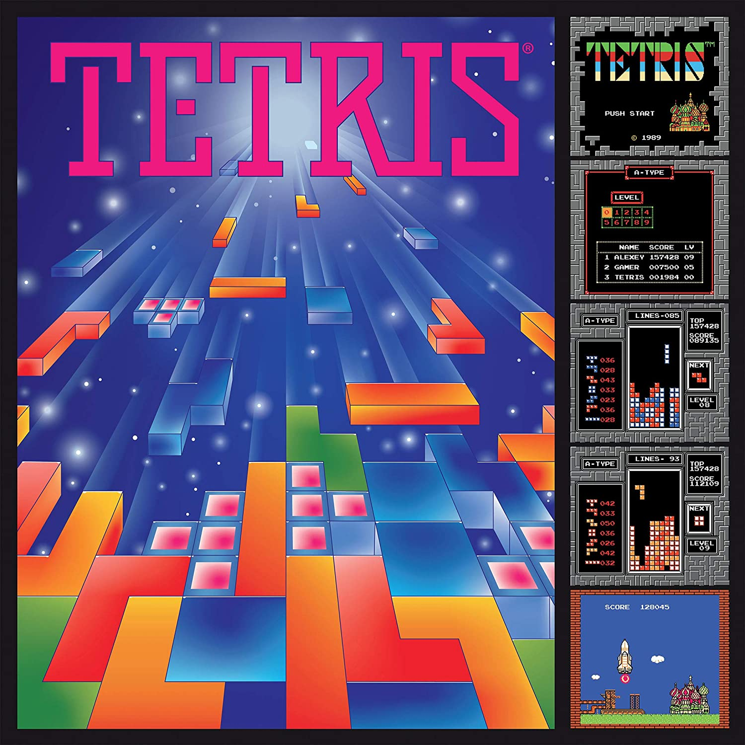 750 Piece Ceaco Tetris Gaming Poster Jigsaw Puzzle $9.60