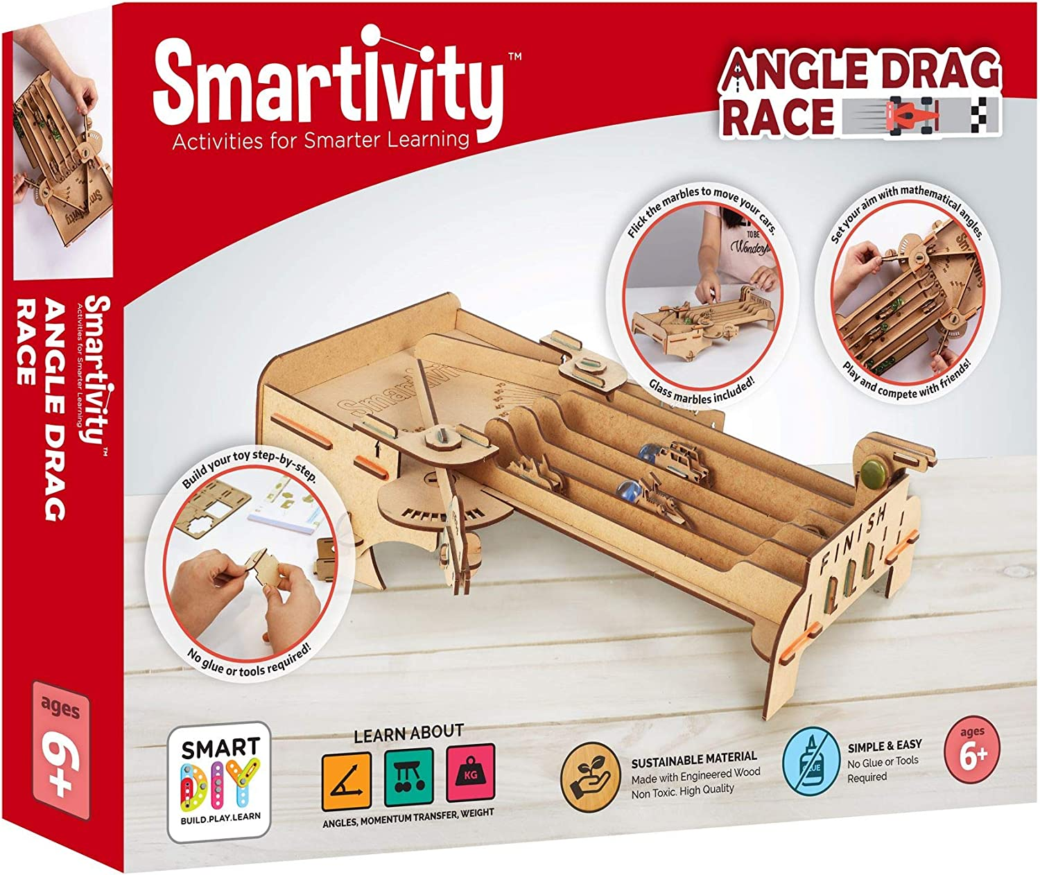 Smartivity Angle Drag Race Engieering - STEM Learning Toy Contrcution Kit for Kids $16.15
