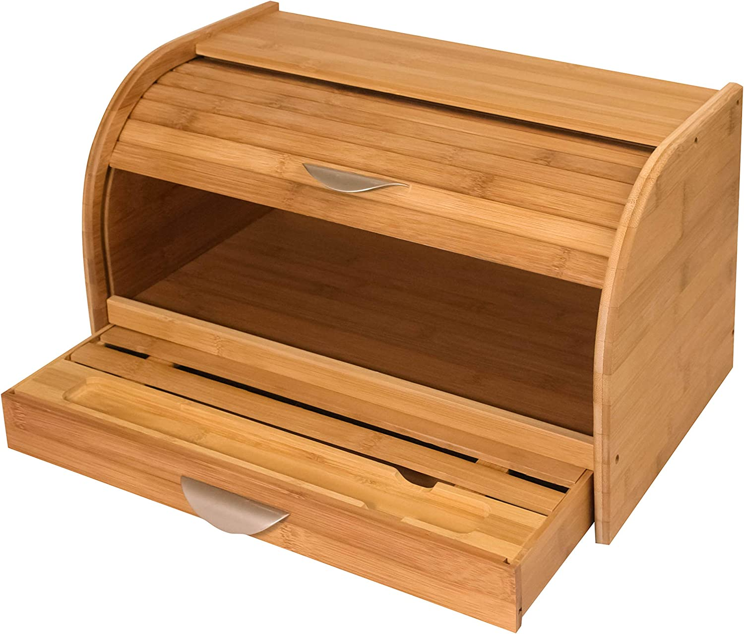 Honey-Can-Do Bamboo Bread Box w/Roll Top (KCH-01081) $27.44