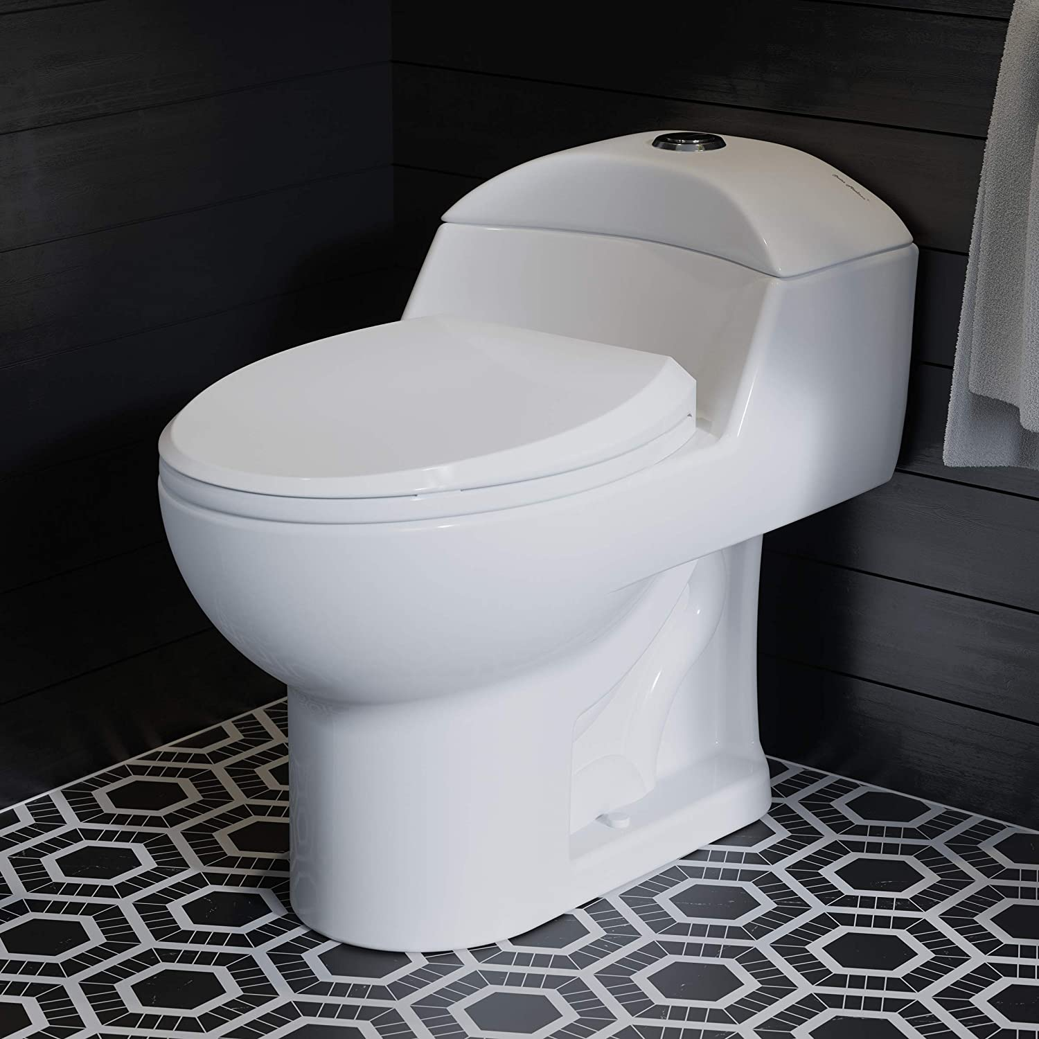 Swiss Madison SM-1T803 Chateau Elongated Toilet Dual Flush 0.8/1.28 Gpf (Soft Closing Quick Release Seat Included) $146.30