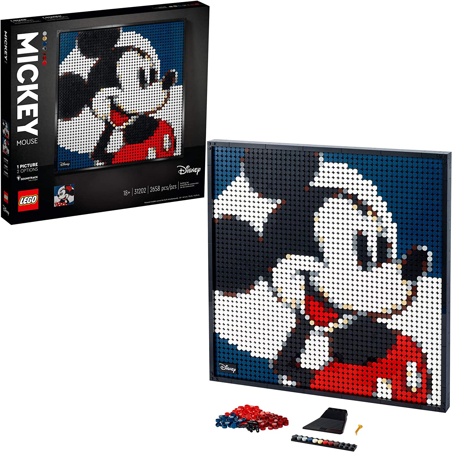 2,658-Pc LEGO Art Disney’s Mickey Mouse 31202 Craft Building Kit $85.00