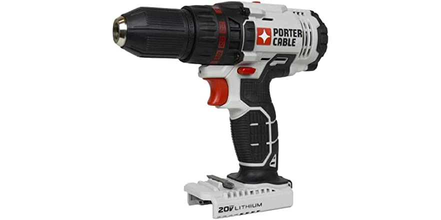 Porter Cable 20V Lithium Ion 1/2" Drill/Driver (Tool Only) $42.99