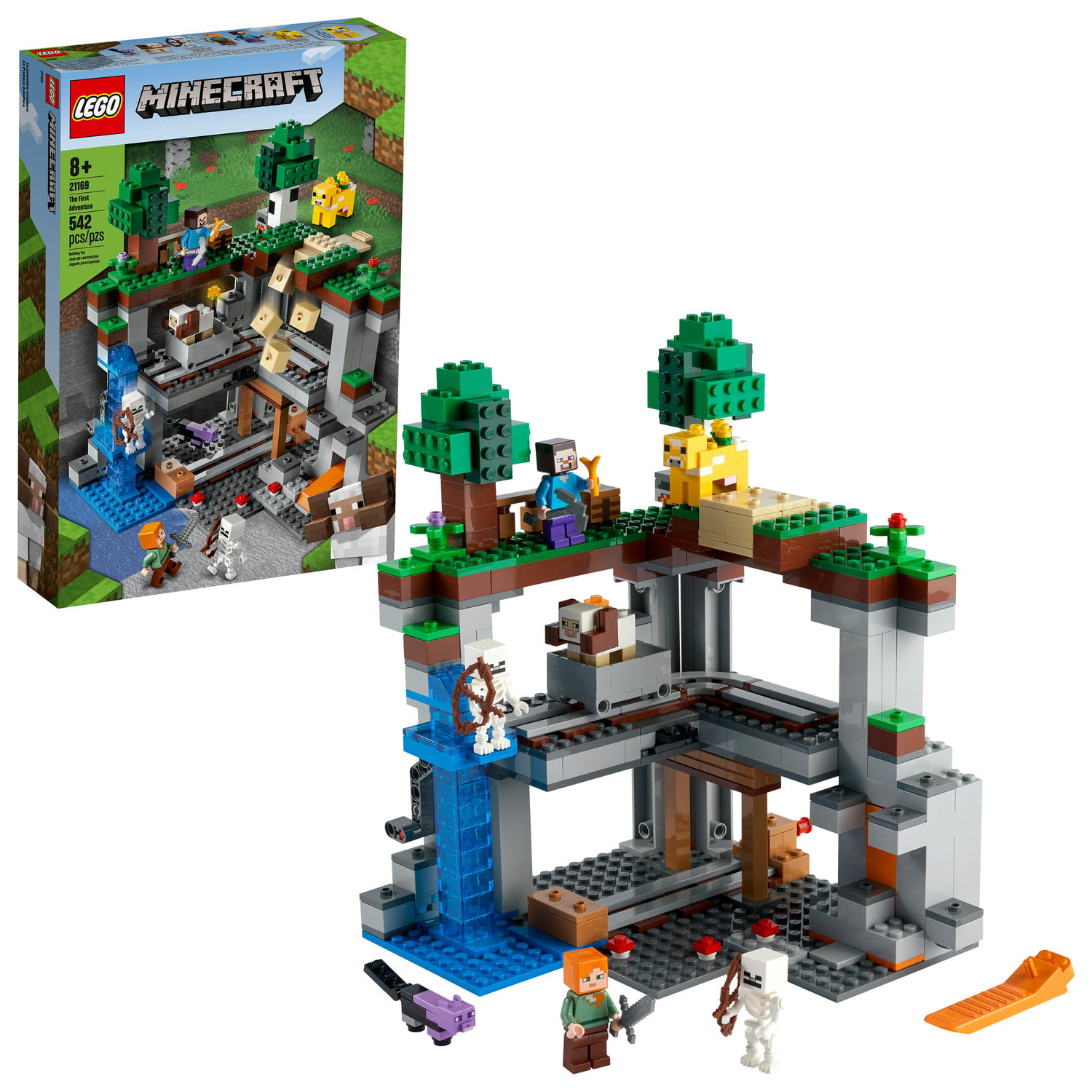 542-Pc LEGO Minecraft The First Adventure 21169 Building Set $48.00