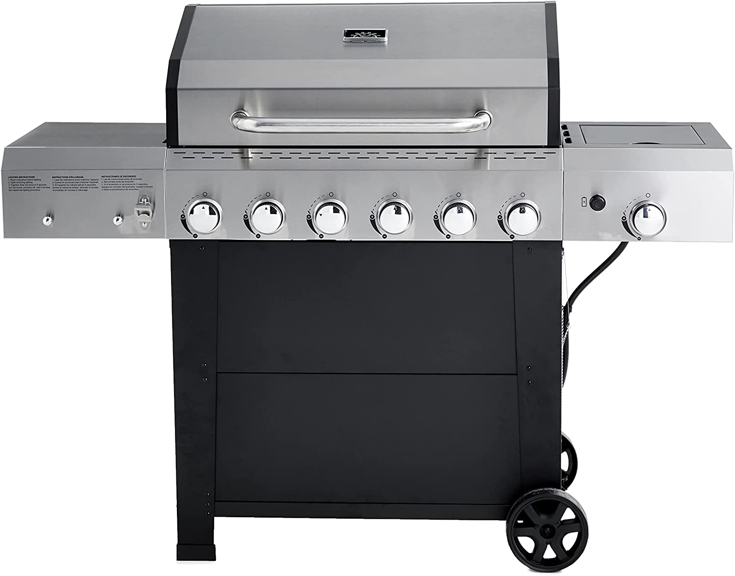 6-Burner Amazon Basics Freestanding Gas Grill w/ Side Burner (66,000 BTU) $257.94