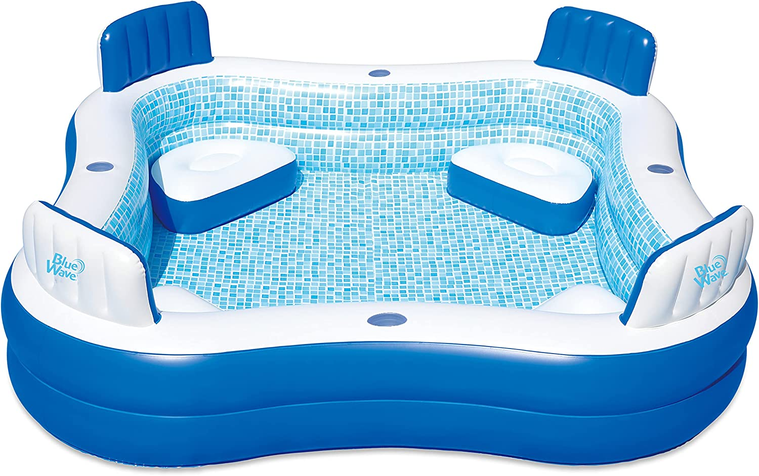 Blue Wave 88-in x 26-in Deep Premier Family Inflatable Pool w/Cover $89.83