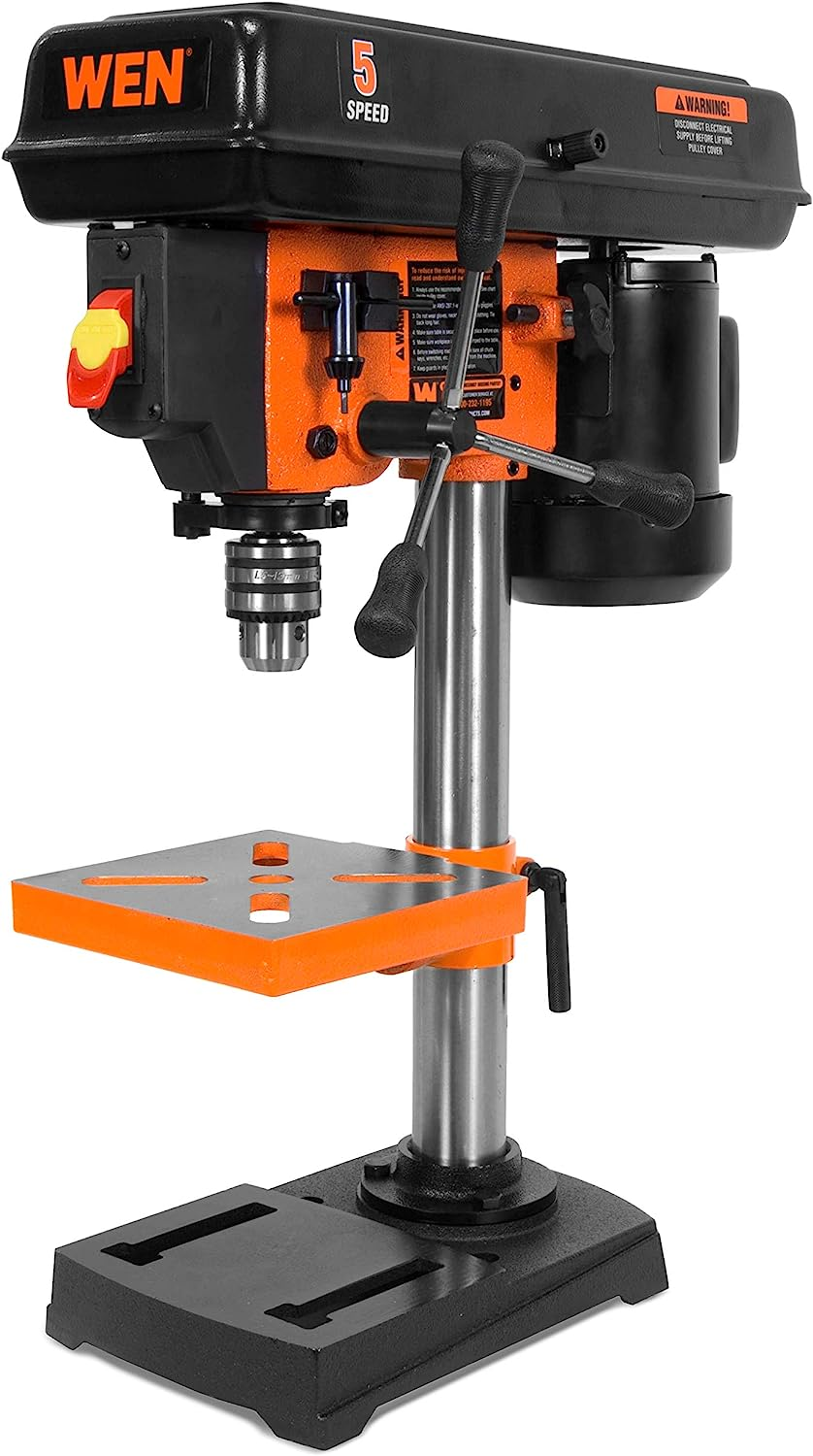 8" WEN 2.3Amp 5Speed Cast Iron Benchtop Drill Press (4206T)