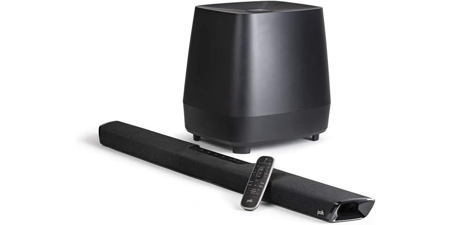 Polk Audio MagniFi 2 Soundbar & Wireless Subwoofer w/ 3D Audio & Built-in Chromecast $144.99