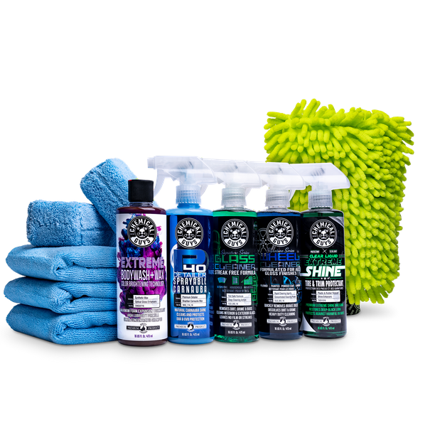 11-Pc Chemical Guys Complete Wash, Shine & Protect Car Care Kit $35.97