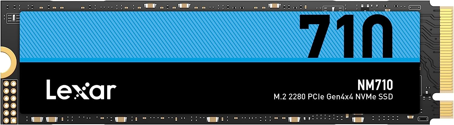 2TB Lexar NM710 SSD PCIe Gen4 NVMe M.2 2280 Internal Solid State Drive $88.99